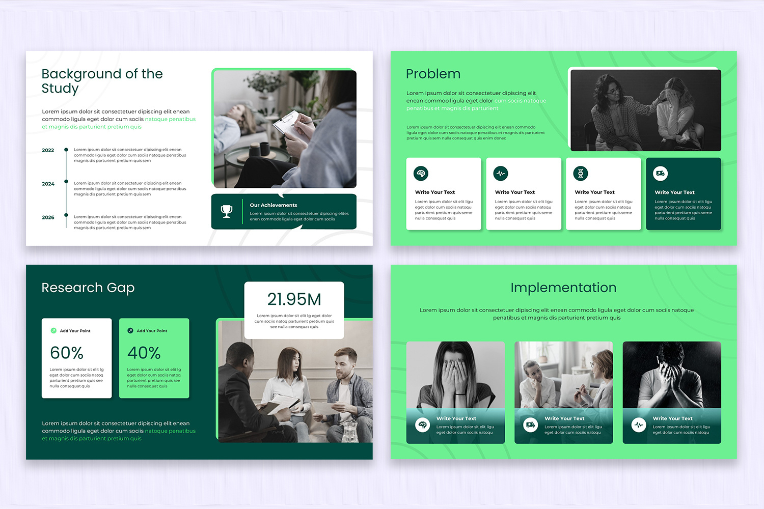 Psychology Thesis Defense Presentation by SlideStack on Dribbble