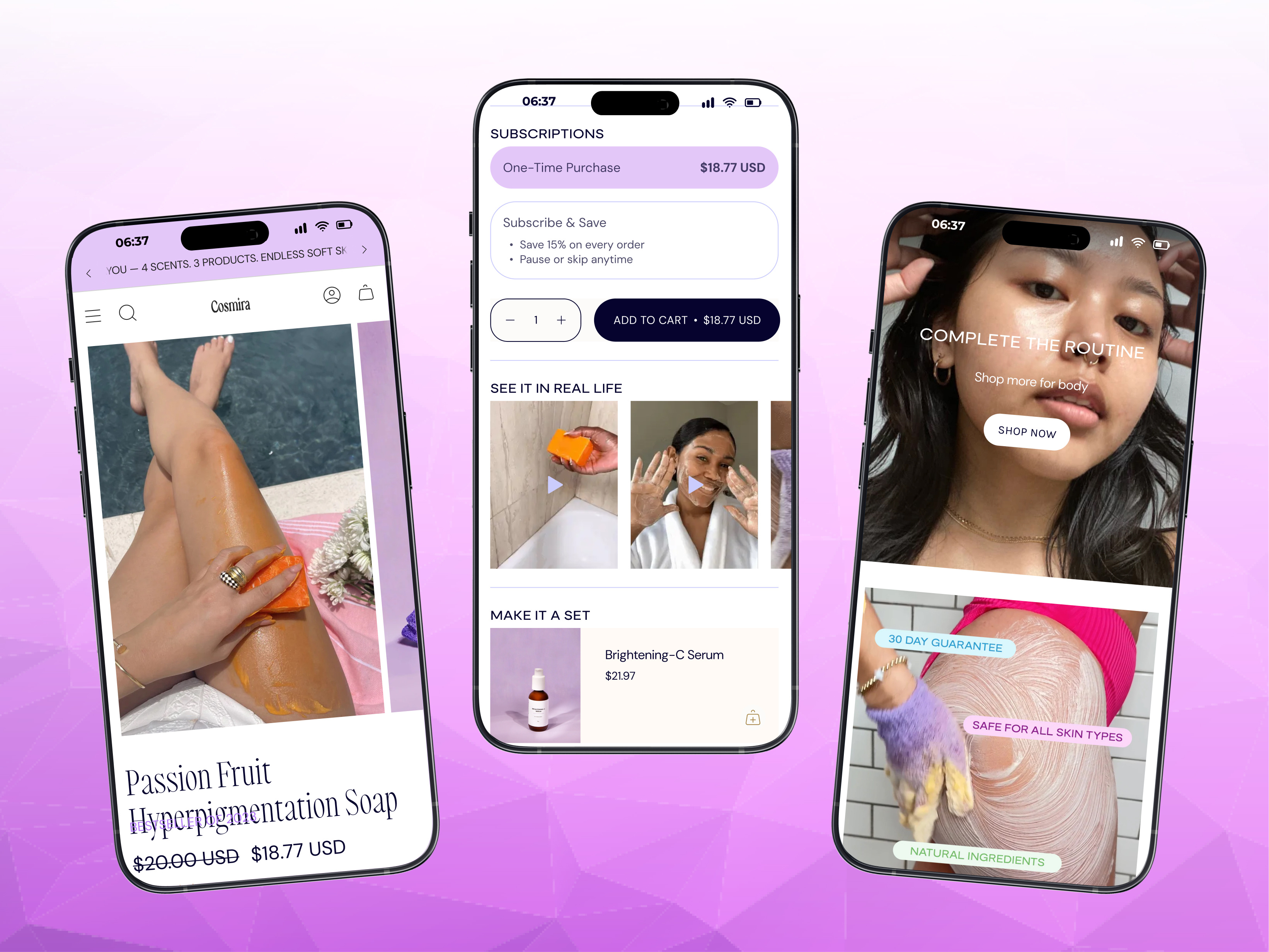 E-commerce - Skincare Website UI Design beauty products cosmetic landing page cosmetics website e commerce e commerce website homepage landing page online store product responsive design shopify website skincare landing page skincare shop skincare website skincare website design ui design ux web design website website design