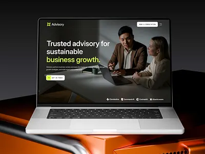 Advisory — UX Interactions & Motion Case Study agency business clean ui consulting corporate identity finance website fintech framer interaction design landing page layout minimalist responsive design typography ui ui design user interface ux design web design website design