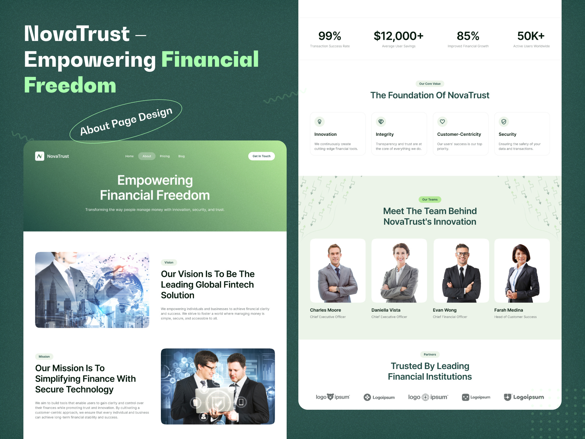 Finance Website UI/UX Design – NovaTrust🚀 digital banking ui digital finance platform enterprise ux design finance website ux design financial dashboard ui fintech product design fintech website ui design saas website ui