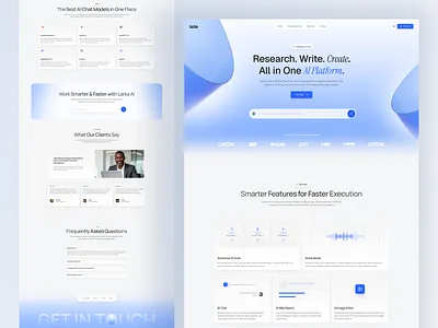 Modern AI SaaS Website UI/UX Design ai platform dashboard ui figma landing page product design saas sass landing page shasanko creations startup ui design uiux web design website