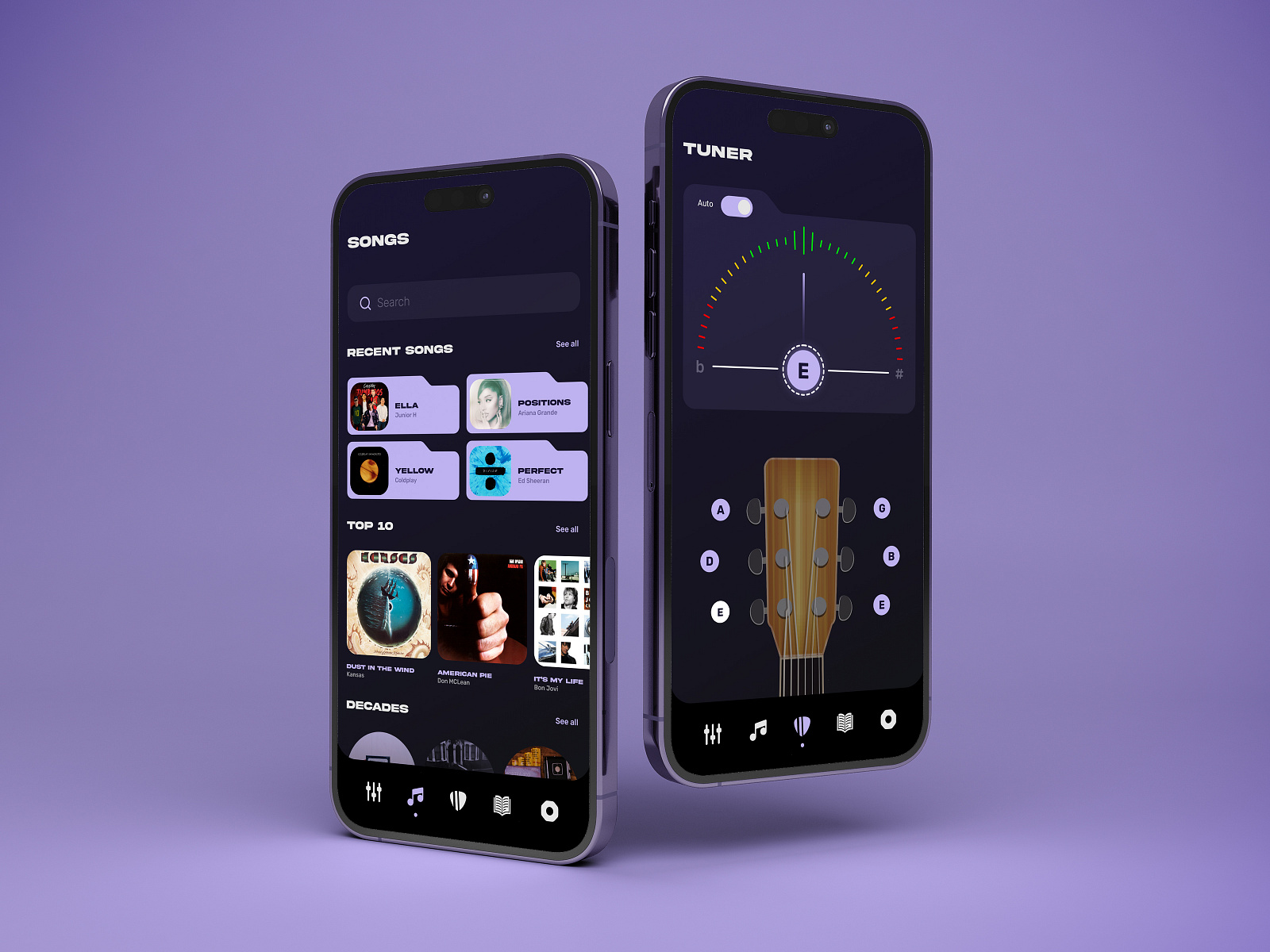 Best Guitar Tuning App designs by CMARIX on Dribbble