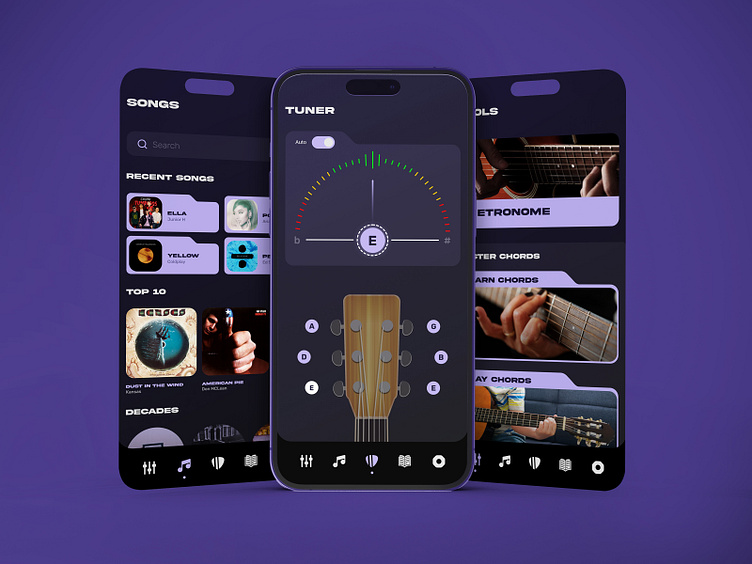 Best Guitar Tuning App designs by CMARIX on Dribbble