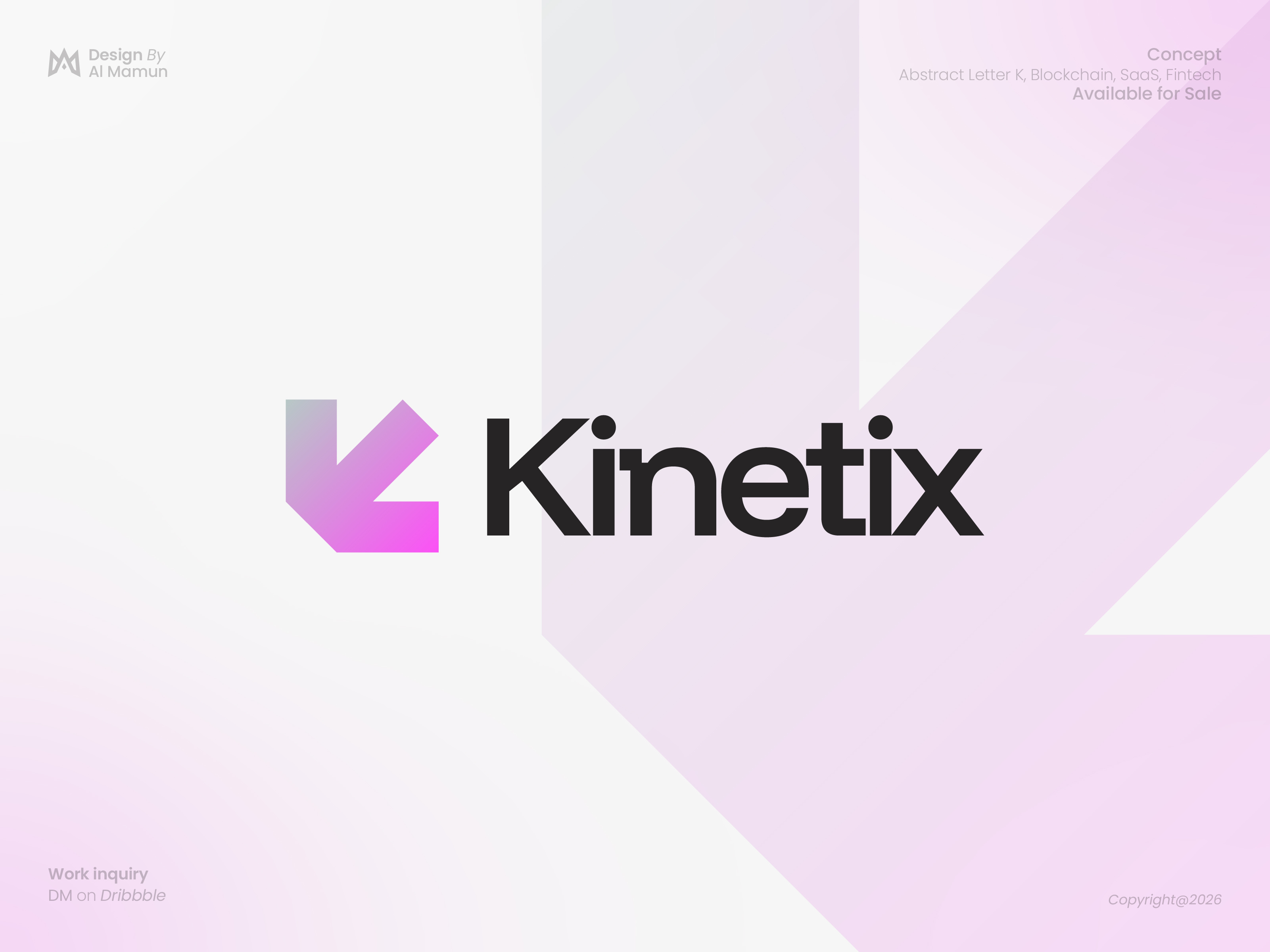 Letter K, Blockchain, SaaS, Fintech Logo and Brand Identity blockchain logo branding fintech logo identity letter k logo letter mark logo logo design logo designer logo icon logo mark modern logo saas logo symbol timeless web3 logo