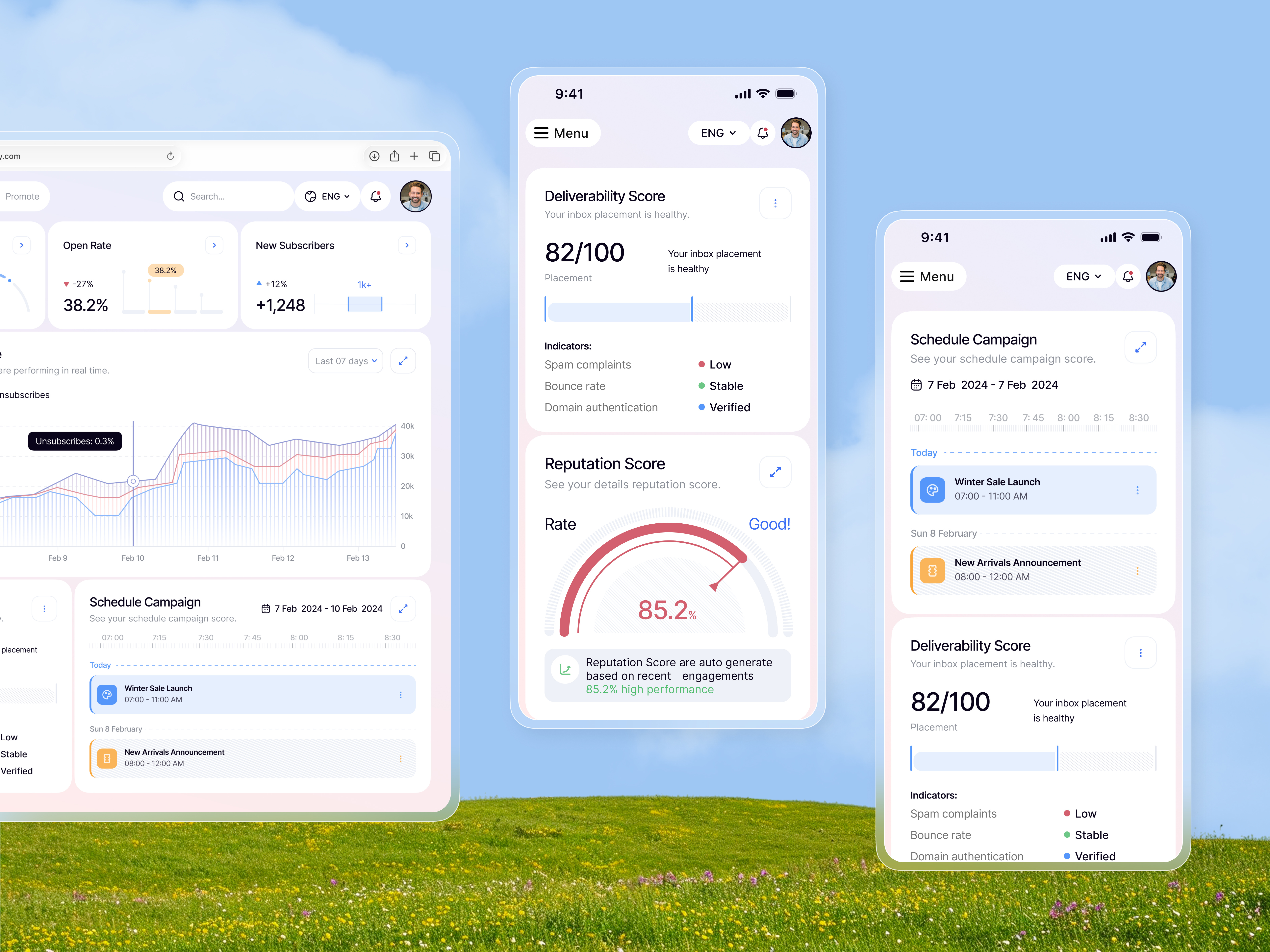Example of Saa S Web App UI/UX Design & Dashboard