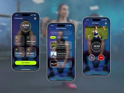 FitPulse — Modern Fitness & Workout Tracker ✨ fitnessapp productdesign== ui