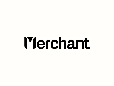 Merchant – Wordmark Logo Design app logo bold letters branding custom wordmark digital logo ecommerce logo geometric logo letter m lettering logo logo design logotype m minimalist modern wordmark saas logo shopify agency startup logo tech logo wordmark