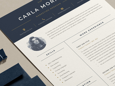 Minimal Resume Template | Carla