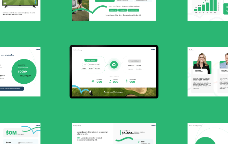 Example of Investor Pitch Deck ( Design + Content )
