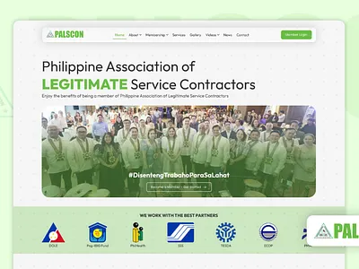 PALSCON WEBSITE REDESIGN branding design graphic design minimalist ui uiux ux website