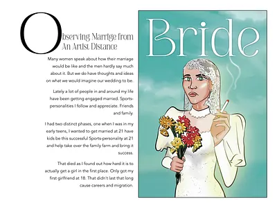 The Magazine editorial graphic design magazine wedding writting