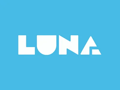 LUNA Logo. 2d design graphic design illustration l logo luna u ui ux vector