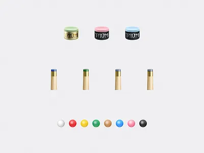 Snooker Emoji billiard chalk cue emoji graphic design icon illustration snooker ui