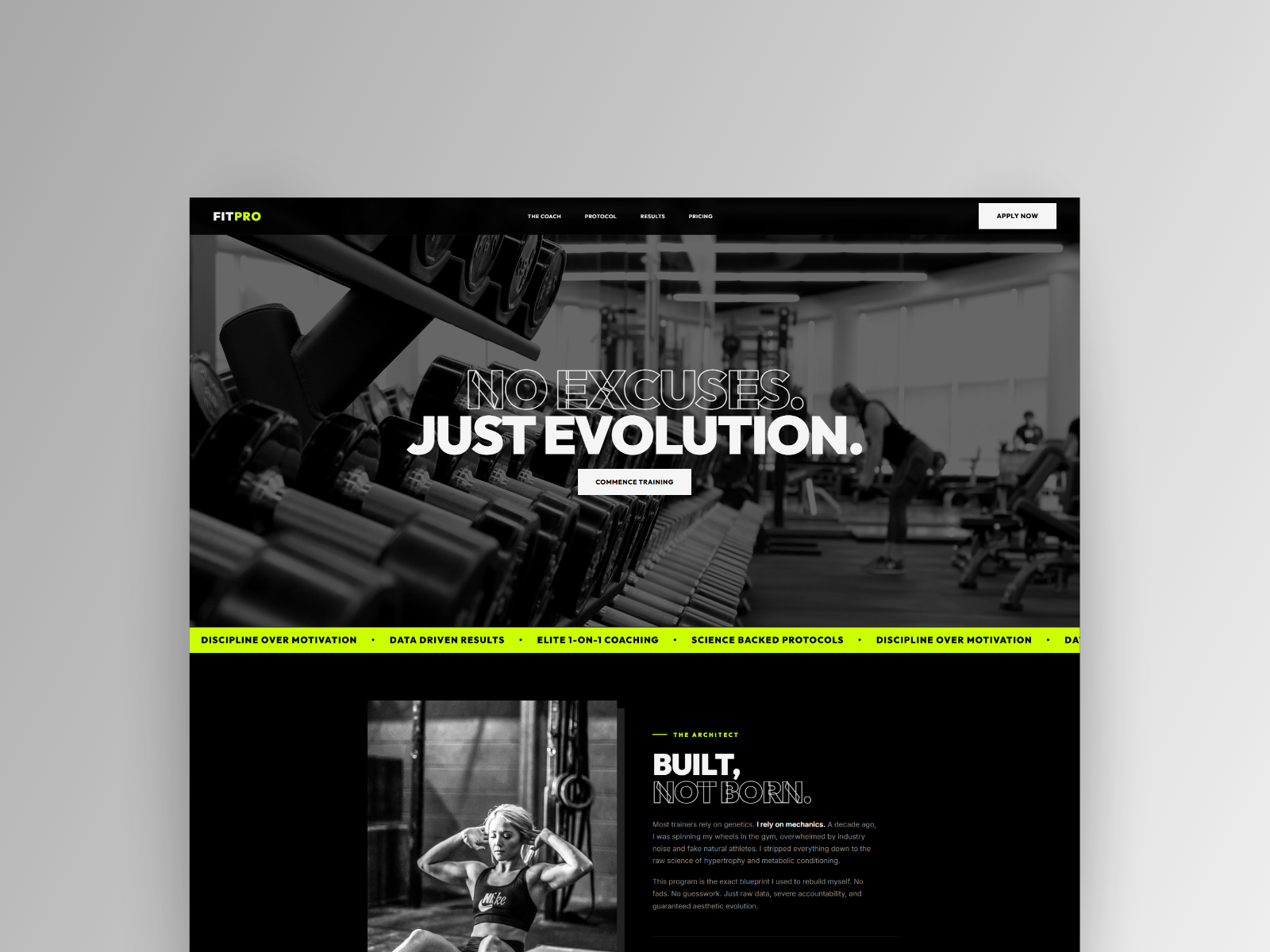 High Converting Landing Page UI - Fitness Coaching business scaling client acquisition custom web solutions digital marketing elementor specialist elite coaching fitness branding fitness marketing fitness professional fitness website design high ticket coaching landing page lead generation local seo online fitness coach ui design web design website conversion wordpress expert
