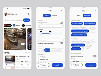 Venue Booking App figma mobileapp ui productdesign ui uxdesign