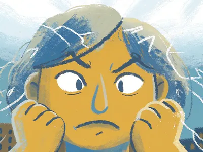 "Too Loud" | Expressive Childhood Distress Illustration adobe illustrator art concept art design design inspiration designer graphic design illustration illustrator sketch