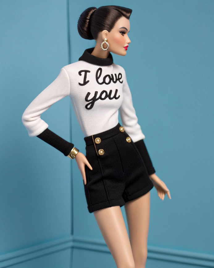 "I Love You" | Streetwear-Inspired Barbie Portrait 3d modeling 3d rendering adobe illustrator art character design concept art design design inspiration graphic design illustration