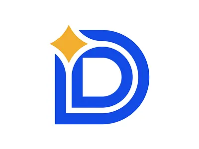 Letter D Star Spark Logo branding brilliant d design dynamic geometric icon illustration initial innovation letter logo logo design minimalist modern professional shine spark star symbol