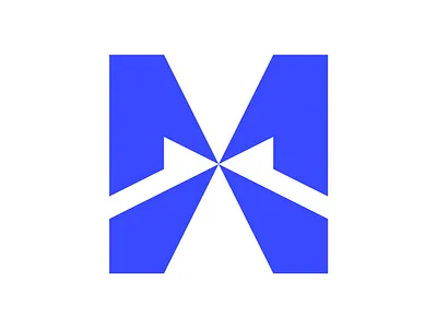 Letter M Centre Arrow Logo arrow branding design direction focus forward geometric growth icon illustration initial letter logo logo design m minimalist modern professional strategy symbol
