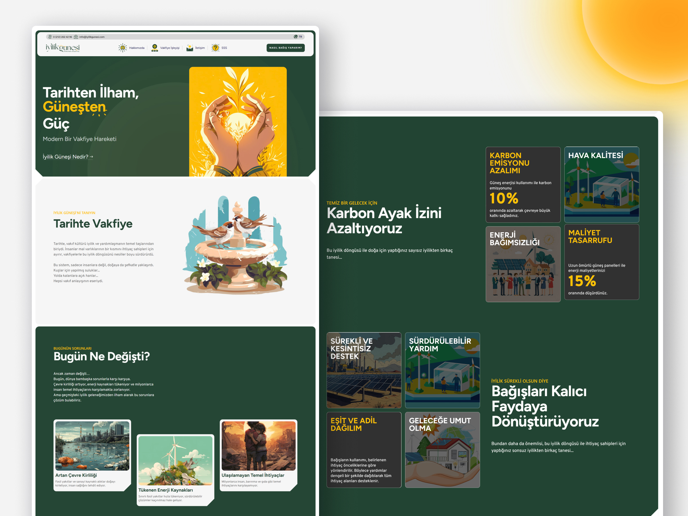 Radiant Hope - Donation Platform charity donation fundraising solar ui uiux webdesign website