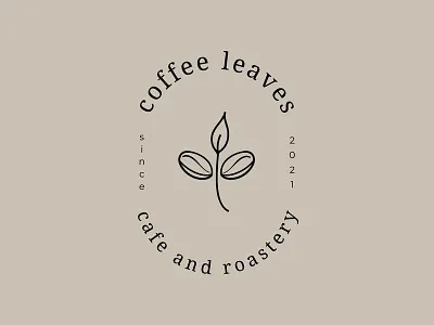 This logo was designed for a modern café brand. The concept comb graphic design logo