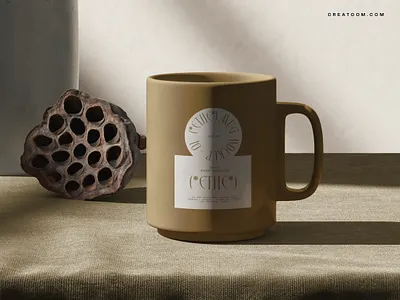 😍 Mug Mockup On Table With Dry Lotus adobe photoshop ceramic cup mockup free free mockup freebies graphic design mockup mug mockup packaging mockup psd