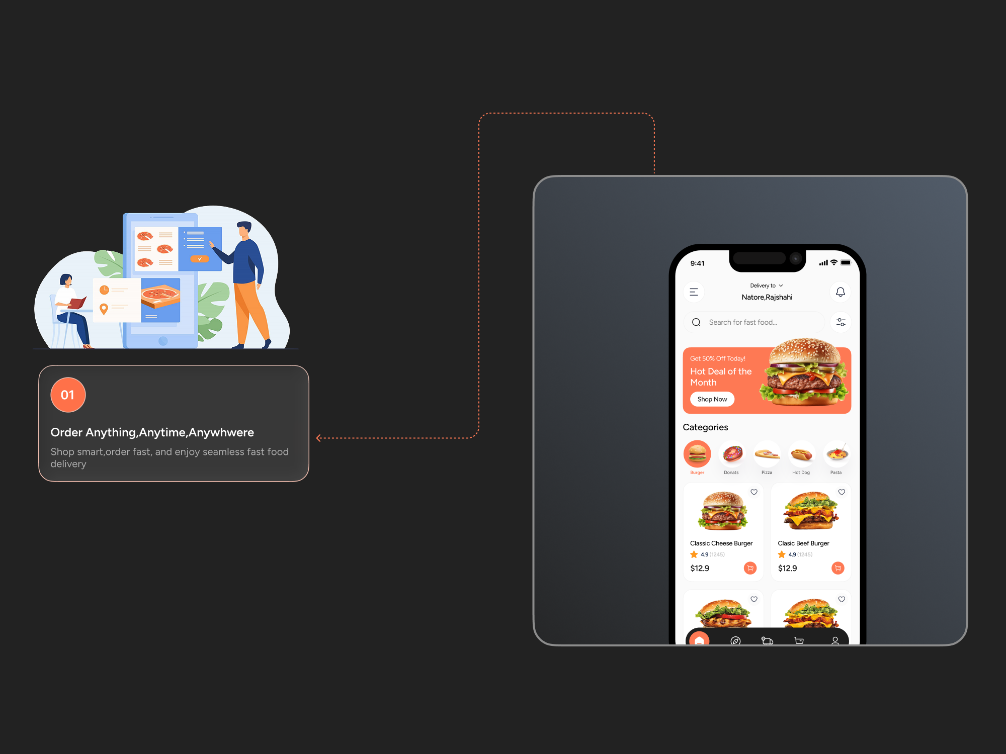 Food Delivery Mobile App UI by Shozib Uddin on Dribbble