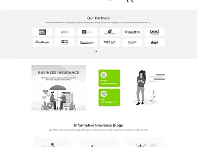 Landing Page design ui vector
