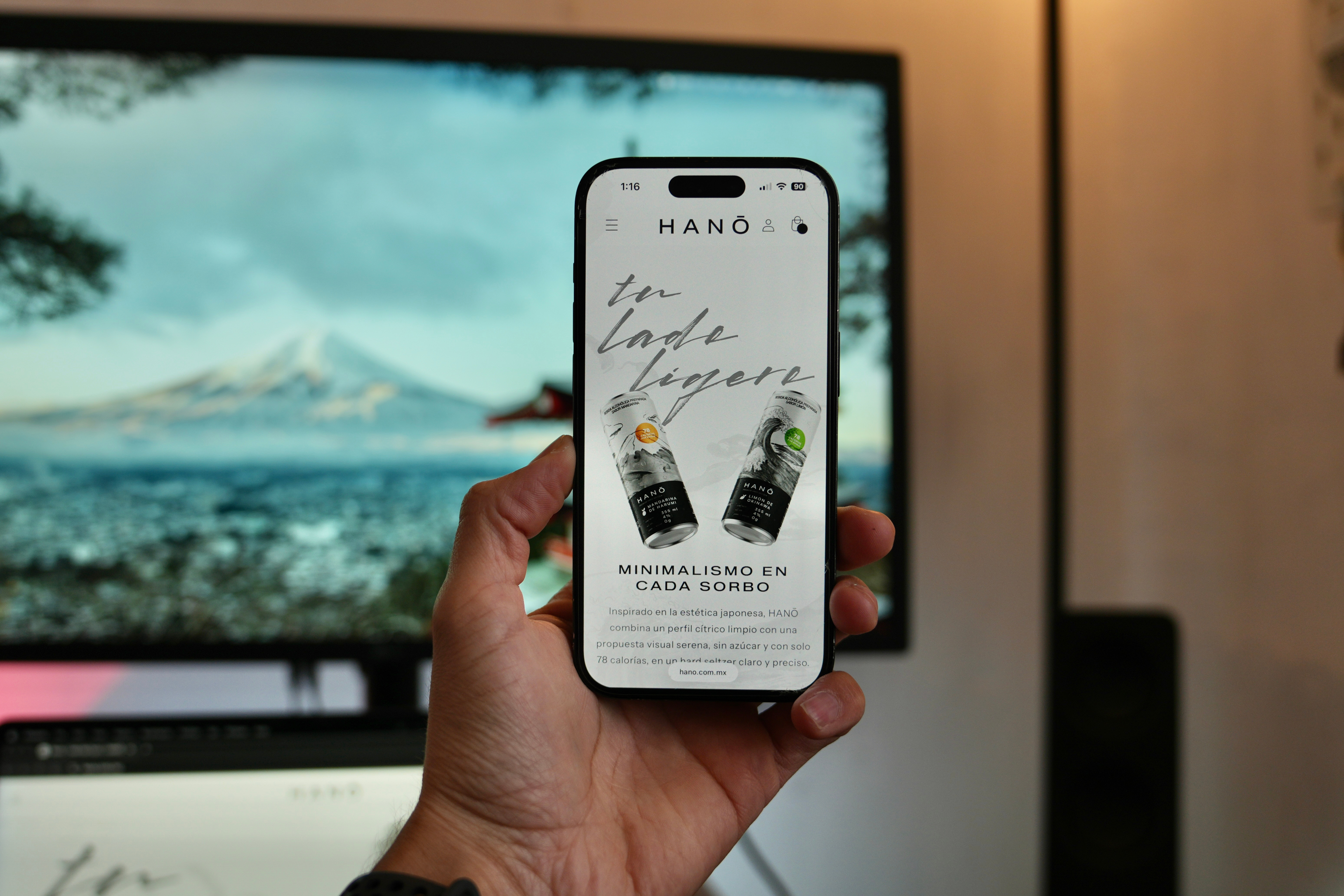 HANŌ - Shopify store asian branding clean drink ecommerce ecommerce store fuji hard seltzer japan style japanese minimal shopify design shopify store ui web design website store