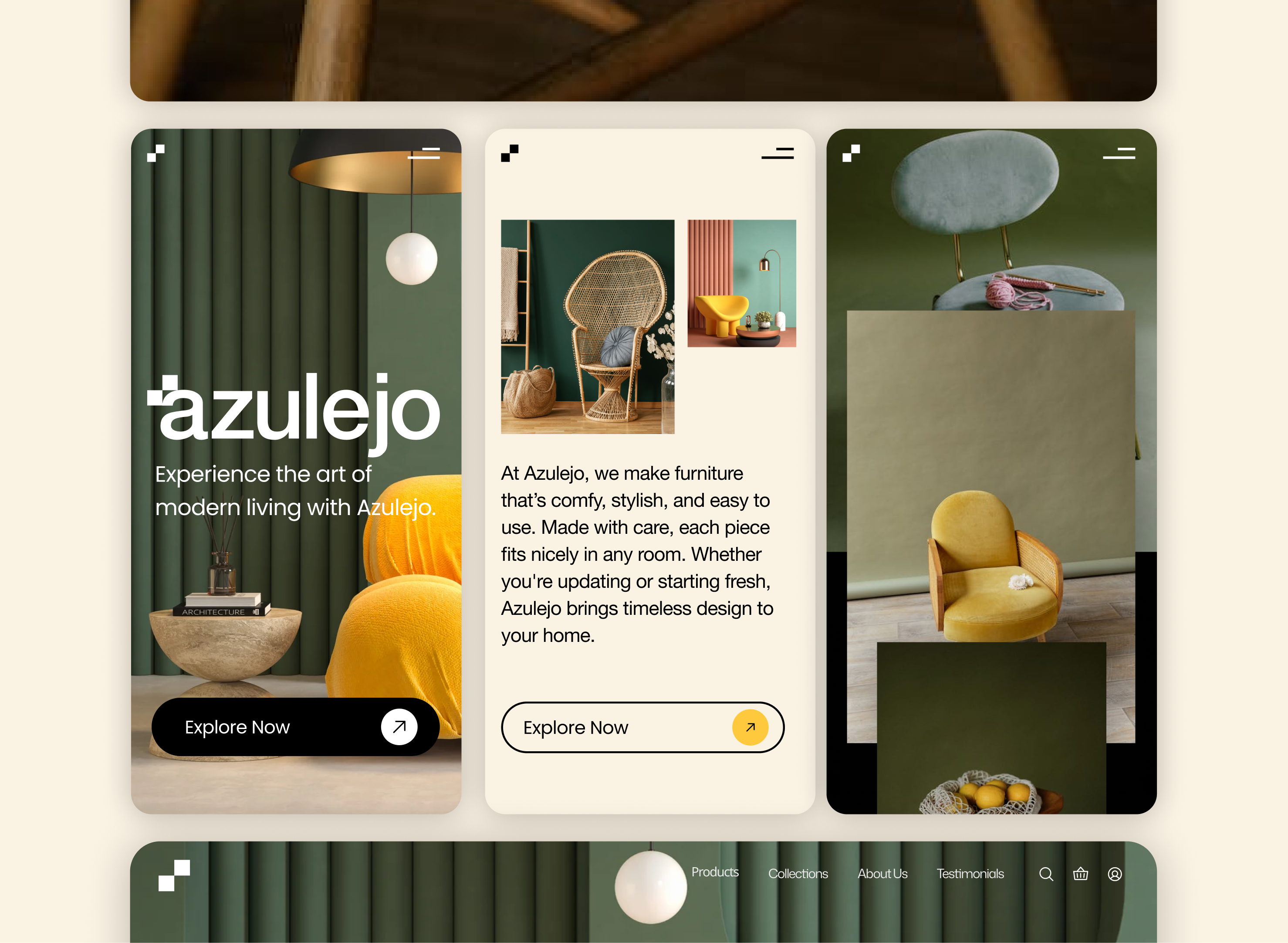 Azulejo - Portuguese Furniture decor furniture home layout minimal design nordic design portuguese ui user interface