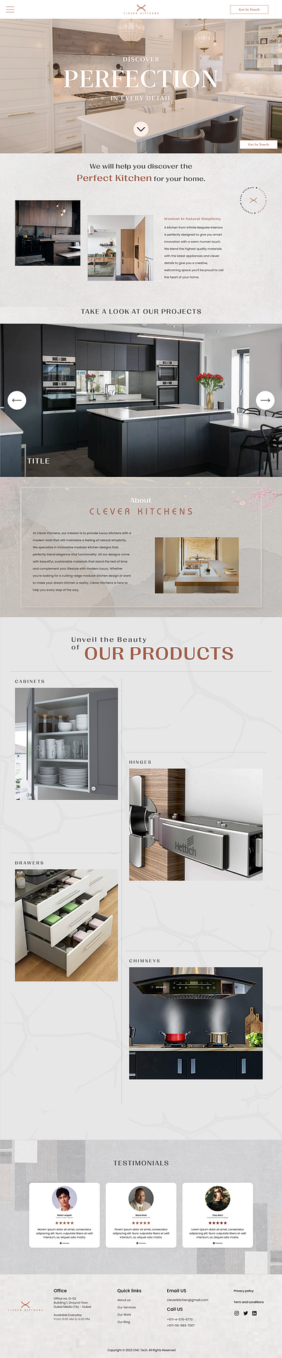 CLEVER KITCHENS design figma graphic design japanese theme modular kitchen ui ui design ux design web design website