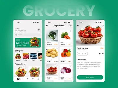 Grocery Delivery App UI/UX Design app branding ecommerce food delivery graphic design grocery app mobile app mobile app design product design saas saas design shopping app uiux user flow user interface ux research wireframe
