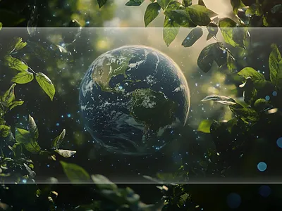 Beige Green Aesthetic Minimalist Nature Presentation 3d animation branding graphic design green logo motion graphics ui video