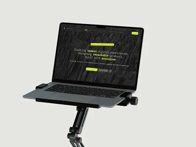 Squared Group — Studio Website Hero dark ui homepage interface landing page minimal modern design product design saas studio tech typography ui ui design web design website