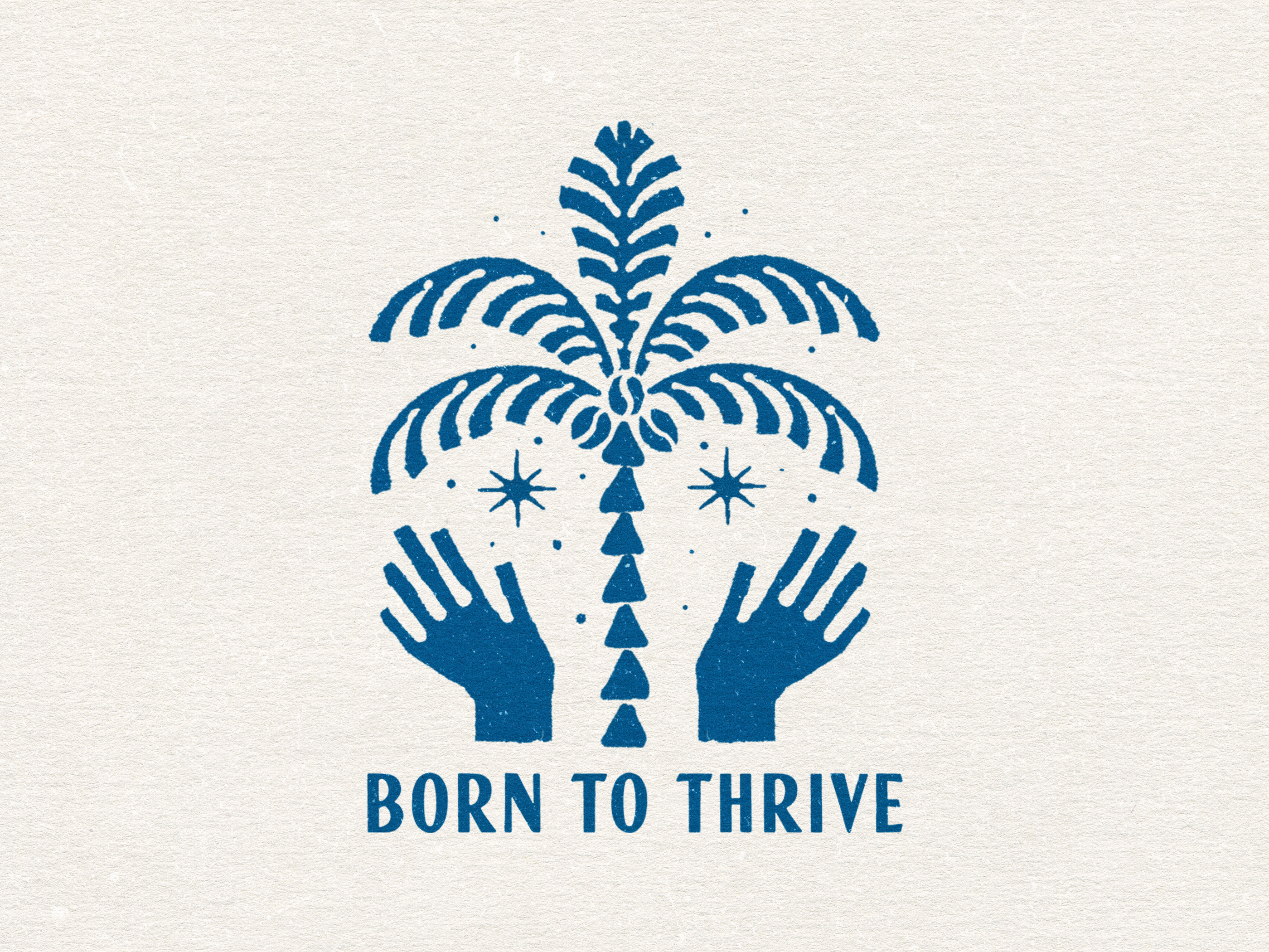 Born to Thrive : Vintage T-shirt Illustration apparel arabic art artwork borntothrive botanicalart branding coffee shop design folk graphic design hand drawn illustration logo merchandise palmtree retro design t shirt vintage design vintage illustration