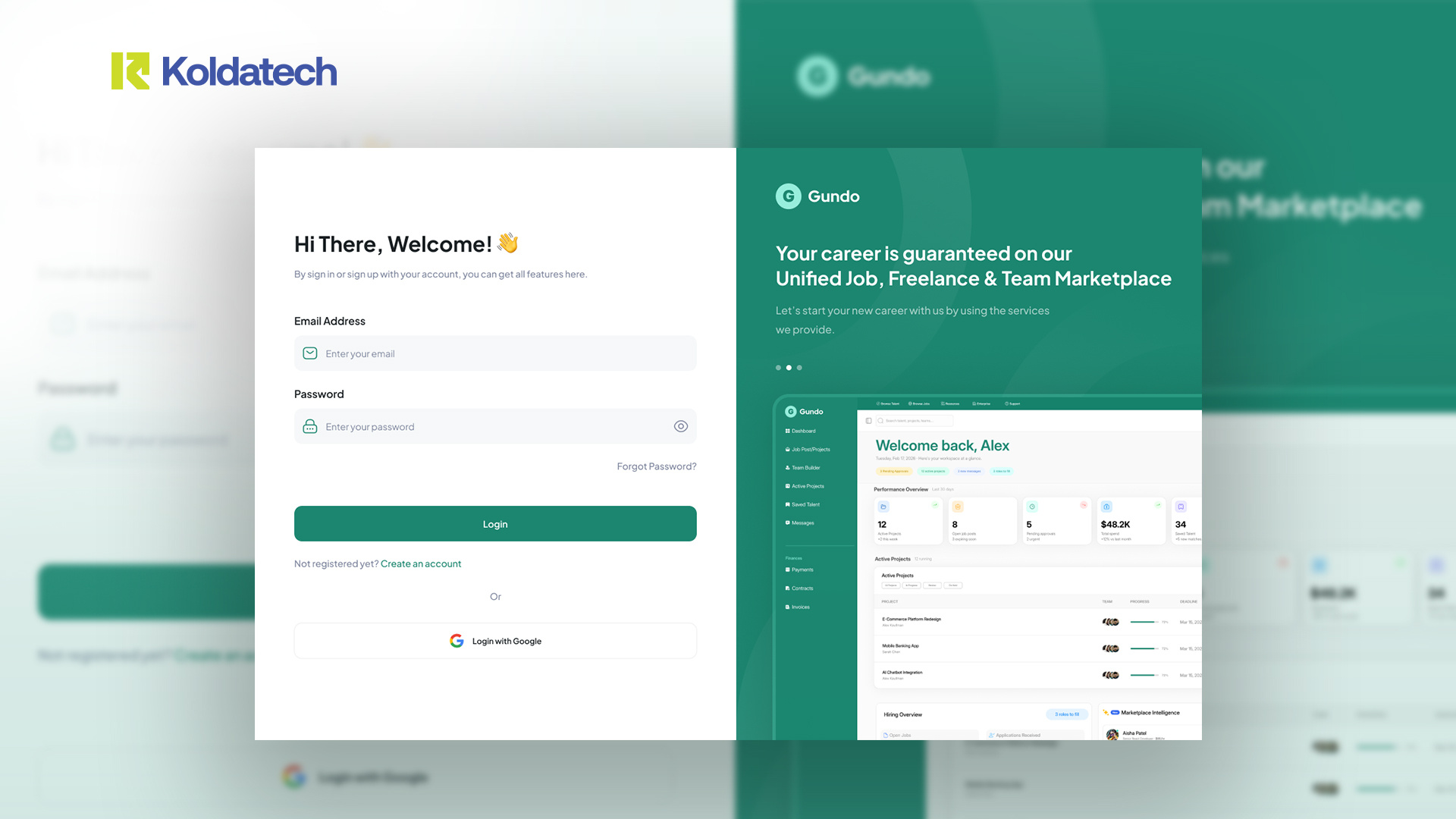 Example of Gundo — Global Work Marketplace Platform