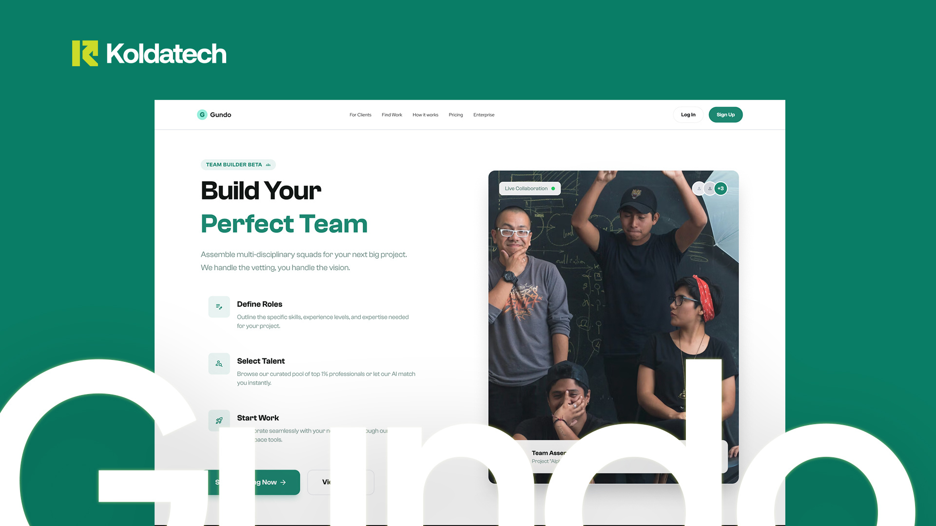 Example of Gundo — Global Work Marketplace Platform