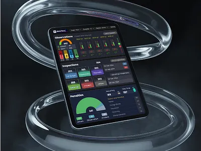 Dashboard admin page dark theme dashboard graph uiux