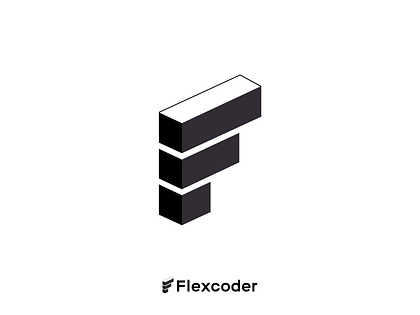 3d f logo design