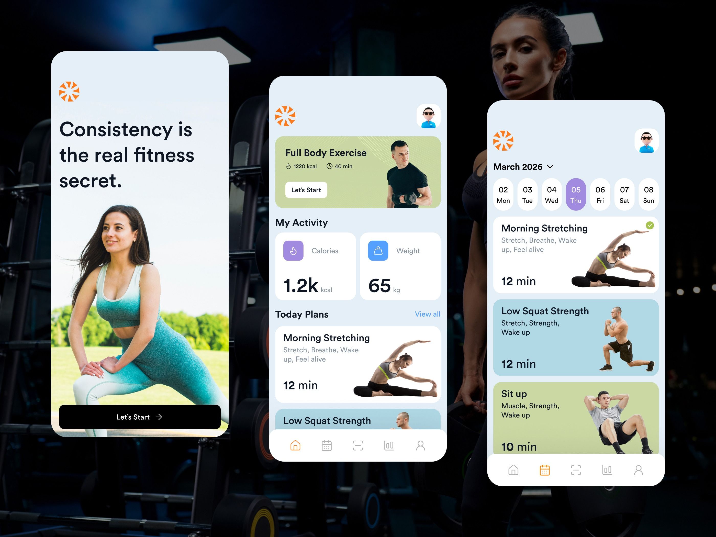 Fitness App Design app design exercise fitness fitness app fitness center fitness club fitness tracker gym gym app health health app healthcare mobile app sports app tracker tracking wellness workout workout app yoga