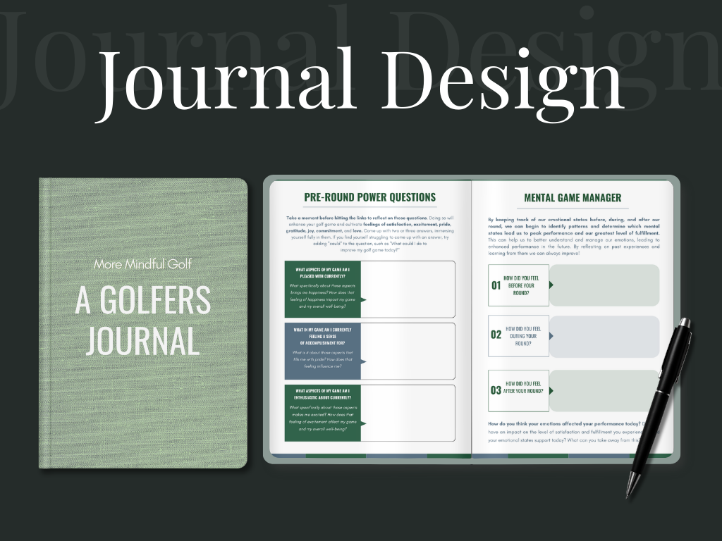 Golf Performance Journal Design