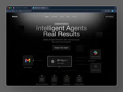 Ai Agent Website Design agentic ai ai ai agent automation platform design enterprise product design web