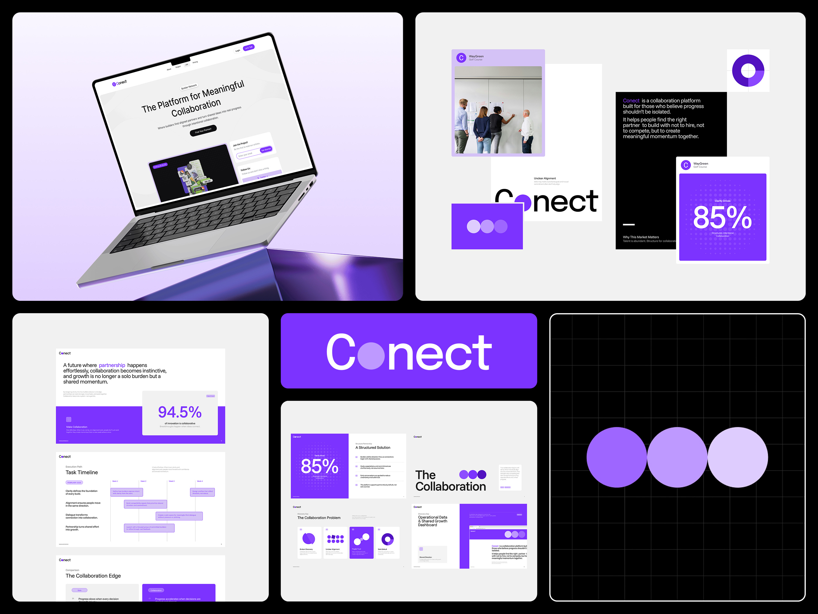Conect Visual Identity and Presentation Design brand identity branding connect design graphic design logo ppt presentation visual identity