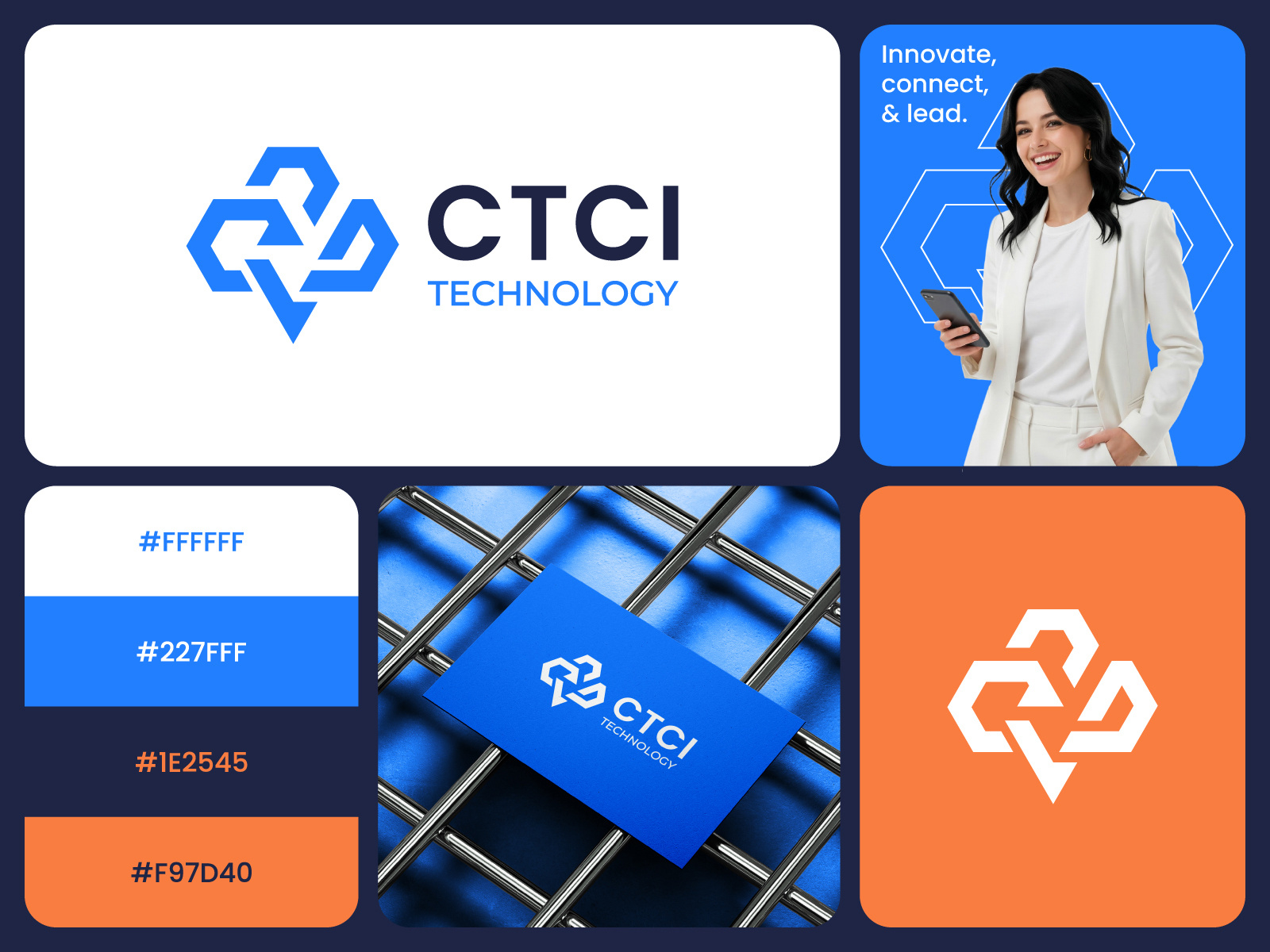 Example of Modern Tech Logo & Brand Identity