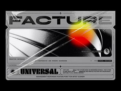 Facture Poster - Website Concept blog cms concept design future minimalist portfolio ui uiux ux web design website