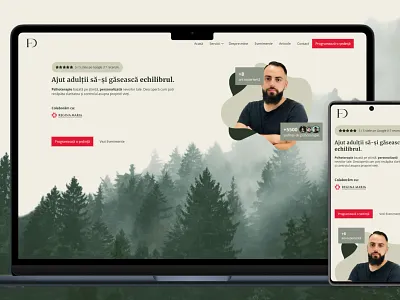 Website for psychotherapists illustration psychotherapists ui website