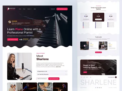 Online Piano Lessons – Website Design booking website coaching website educationwebsite kid and adult website landingpage logo design music music lessons music teacher music website online lessions online piano lessons pianist website piano studio piano techers piano website teacher website tutor website webdesign website design