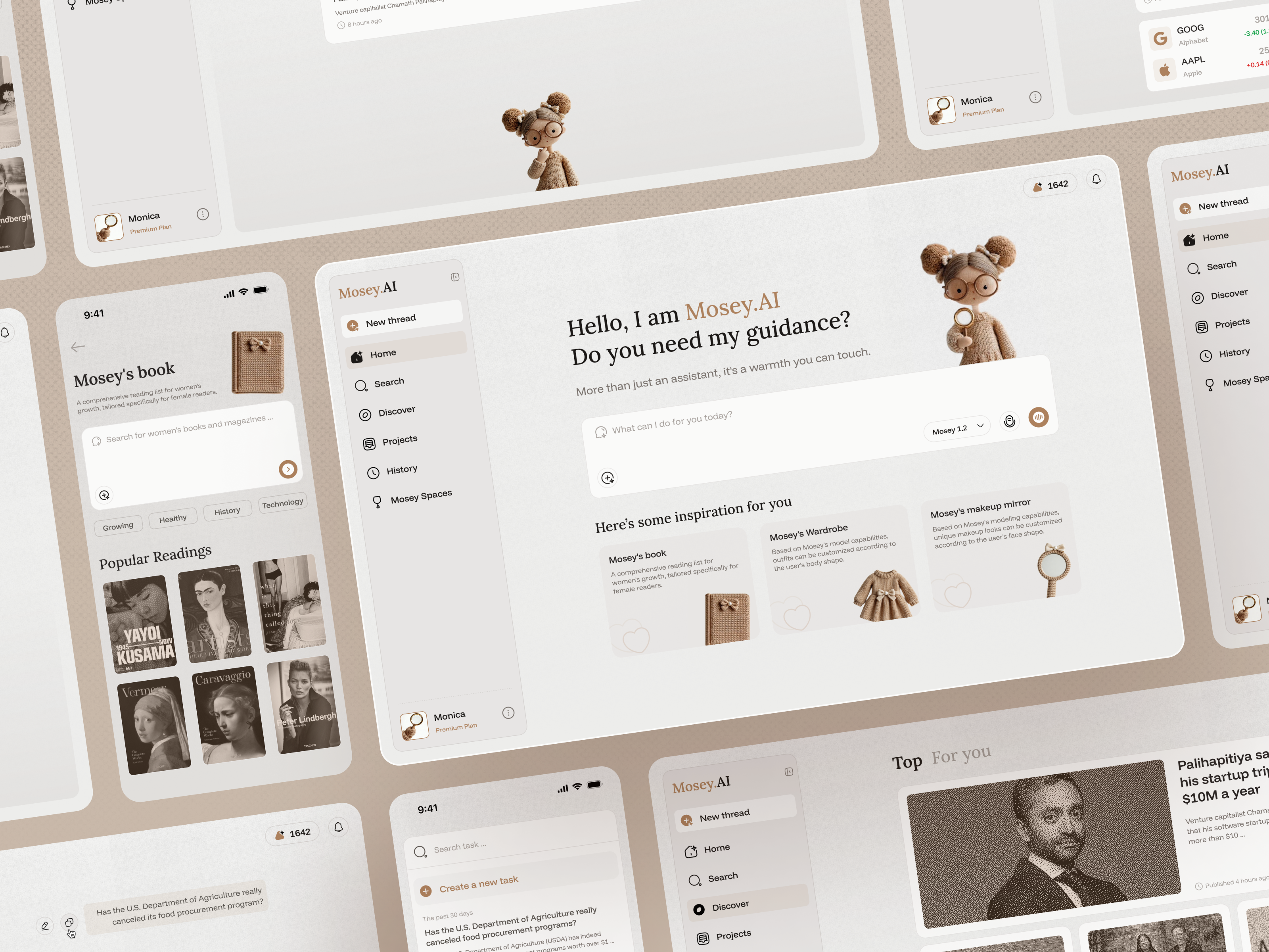 Mosey AI Assistant Dashboard