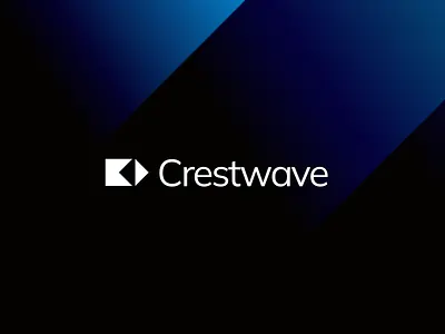 Crestwave - Logo design brand branding design graphic design icon illustration logo typography vector