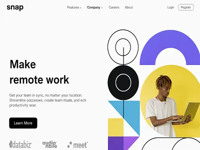 UI Landing Page graphic design ui